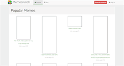 Desktop Screenshot of memecrunch.com